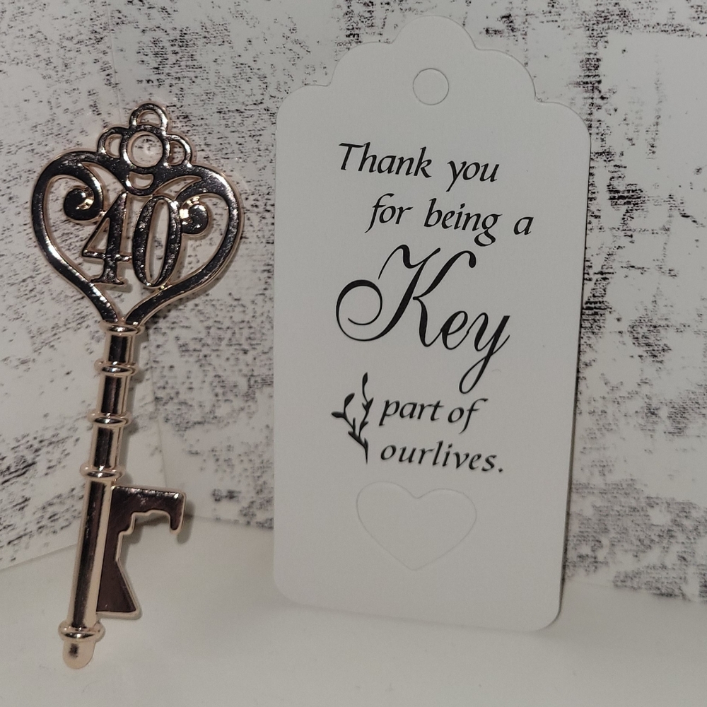 40th party favours, anniversary or birthday